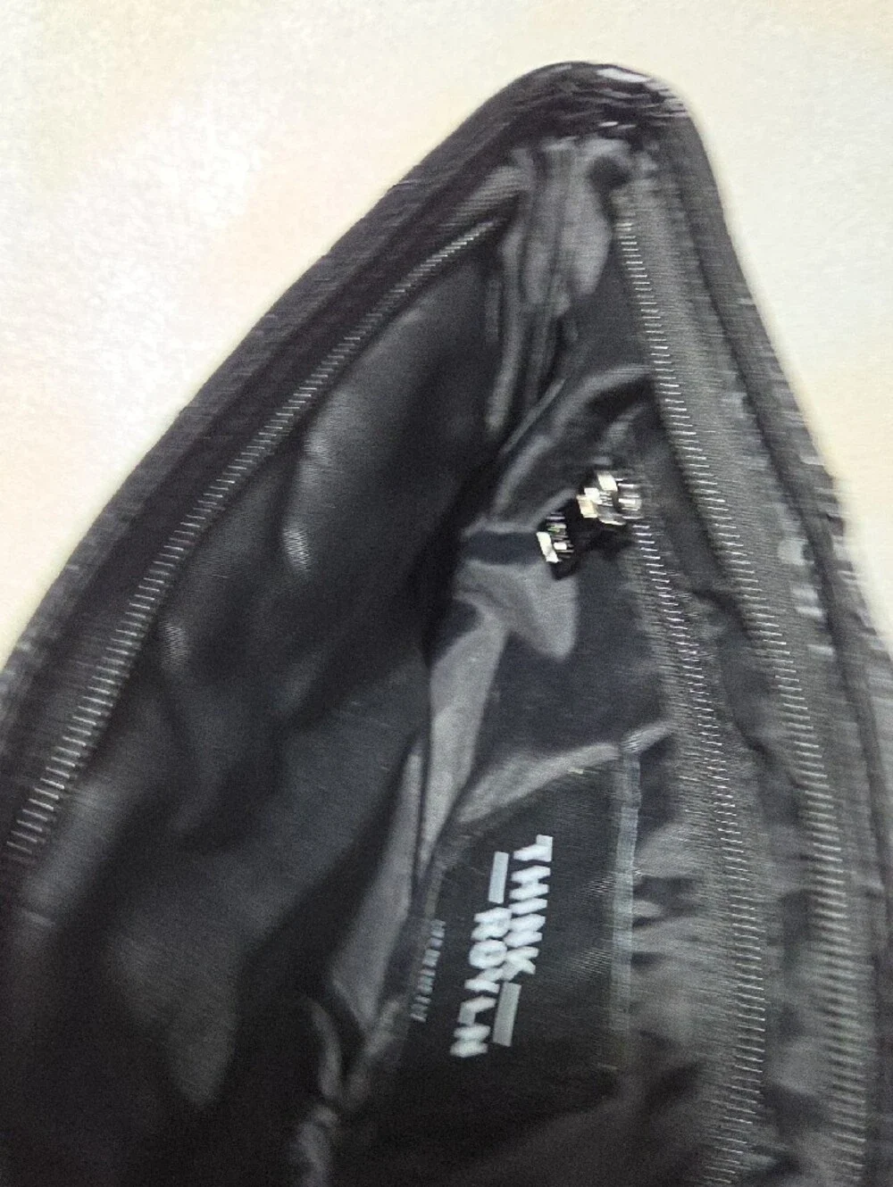 THINK ROYLN Quilted Black Crossbody Belt Bag with Wide Strap